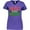 Purple, variant on Inktastic Nice Until Proven Naughty with Holly and Gingerbread Man Women's V-Neck T-Shirt
