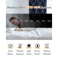 thumbnail image 5 of Wavy Lines Blackout Curtains for Bedroom Living Room Darkening Curtains 84 Inch Length 2 Panels Set Abstract Minimalist Pattern Navy Blue Window Curtain Window Treatment Grommet Drapes 42"x84", 5 of 9