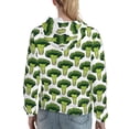 thumbnail image 7 of Lsque Cute Broccoli Pattern Casual Women's Hoodie,Hooded Sweatshirt with Kangaroo Pocket,Pullover Hoodie with Eye-catching Drawstrings-X-Large, 7 of 7