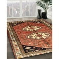 thumbnail image 2 of Ahgly Company Indoor Square Traditional Red Persian Area Rugs, 7' Square, 2 of 6