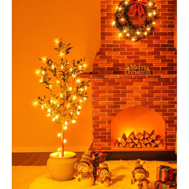 DR.Planzen, Artificial Olive Tree, 4ft, Indoor Faux Decor