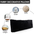 thumbnail image 4 of Cheer Collection Long Hair Shaggy Body Pillow, 20" x 54", Plush Fabric, 4 of 5