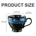 thumbnail image 2 of Sea Blue Mug For Hot And Cold Drinks, Perfect Handle, Smooth Edges, Durable Porcelain, Microwave Oven Safe, 2 of 6