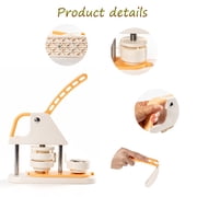 Button Maker Machine 25mm DIY Badge Maker Button Press Machine with 100pcs Buttons ,Easy to Use