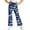 1-Blue384, variant on Tiijoy Toddler Girls Camo High Waist Flared Pants Casual Stretch Athletic Pants, Sizes 1-14