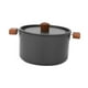 thumbnail image 2 of Olla para cocinar al aire libre Olla con tapa Olla para estofado con doble asa Utensilios de cocina 28 litros, 2 of 9