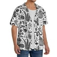 thumbnail image 2 of Goofa Fall Forest Printed Men's Casual Short-sleeved Shirt,Lightweight Breathable Button-down,Summer Casual men's top,Versatile Fashion shirt-Small, 2 of 7