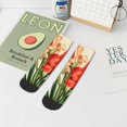 thumbnail image 7 of Pofeuu Vibrant Amaryllis Flowers Print 30cm Socks, Adult Running Hiking Socks for Youth and Adult, 7 of 7