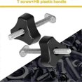 thumbnail image 4 of 8 Set T-Bolt Knob Set, T-Screw and Plastic Knob Nut - Woodworking Tool Jigs Screw Fixture, Used with 1/4 inch and T-Slot, 4 of 5