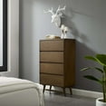 thumbnail image 2 of Modway Maisonette Solid Wood and Tufted Fabric Dining Side Chair in Light Gray, 2 of 7