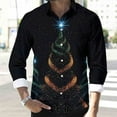 thumbnail image 6 of Awdenio Men's Clothing Funky Beach Printed Christmas Shirt Casual Button Down Long Sleeve Floral Shirts Tops, 6 of 8