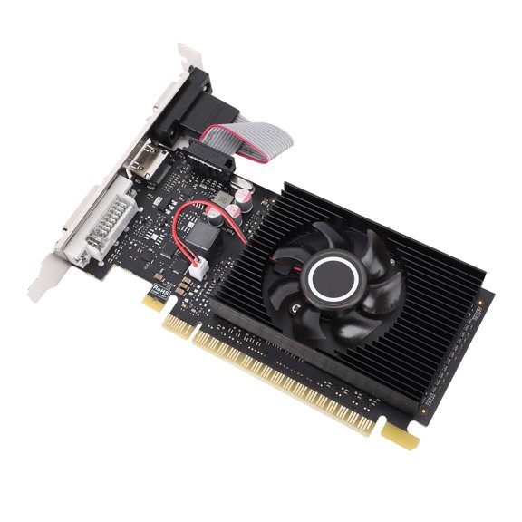 Tarjeta de Video de JUEGO, Tarjeta Gráfica de Video PCI Express 1.1 x 16 Instalación Fácil de Silencio Con 1 GB DDR3 64 Bits Para Computadoras de Esprititorio