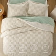 thumbnail image 4 of Juego de edredón Bedsure California King, color beige, bohemio, 3 piezas, 4 of 8