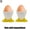 Yellow, variant on 2Pcs Egg Cups for Soft Boiled Eggs,Cute Chicken Feet Shaped Egg Holder Easter Decor,Plastic Egg Tray Single Egg Stand Holder for Breakfast Party Kitchen Cooking Dining