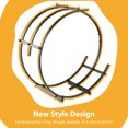 thumbnail image 4 of Outsunny 28" Round Firewood Rack Holder Log Storage Rack, 110 lbs. Weight Capacity, Black, 4 of 10