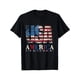 thumbnail image 1 of Black Patriotic USA 4th of July T-Shirt - Distressed American Flag & "Land of the Free" Graphic, Regular Fit Unisex Adult Casual for Holidays, Parties, Outdoor Activities, Holiday Celebration Shirt, 1 of 6