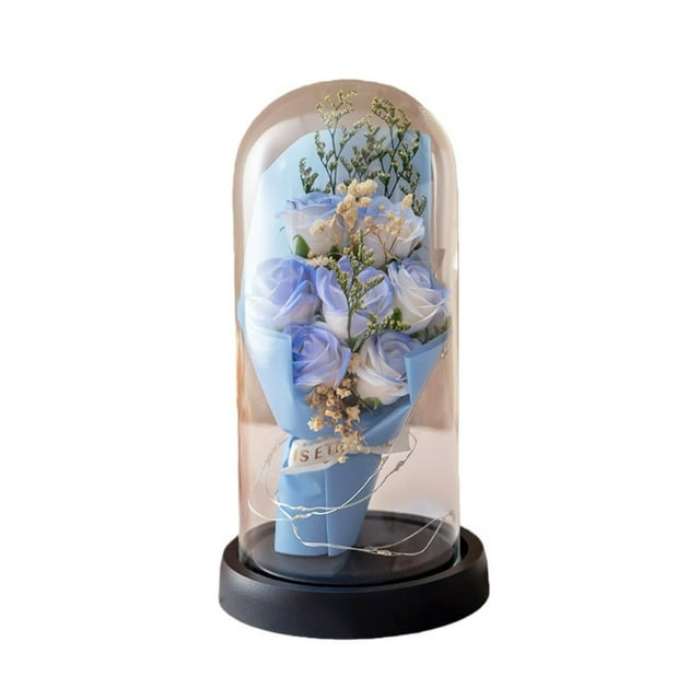 TIELUTT Preserved Rose Night Light A Valentine's Day Rose Suitable for Babies Second Christmas Ornament Ornament for Christmas Trees Ornament Set Random Ornament Assortment Christmas Ornament