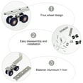 thumbnail image 5 of Worgeous 4 Sets  Sliding Door Roller Metal Pulley Wheels Door Roller Replacement for Wardrobe, 5 of 8