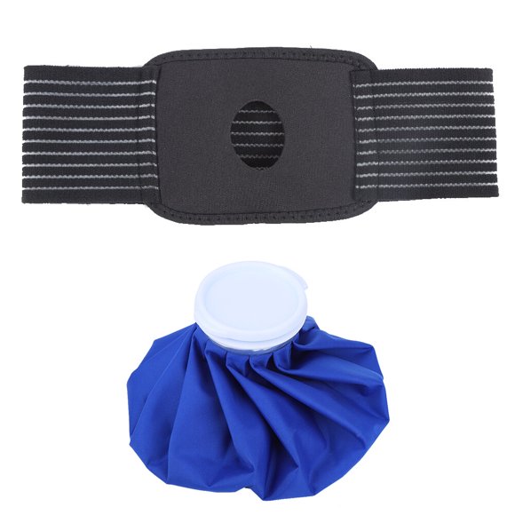 Ice Pack Bag Knee Fixing Band Wrap Set for Sprain Pain Relief
