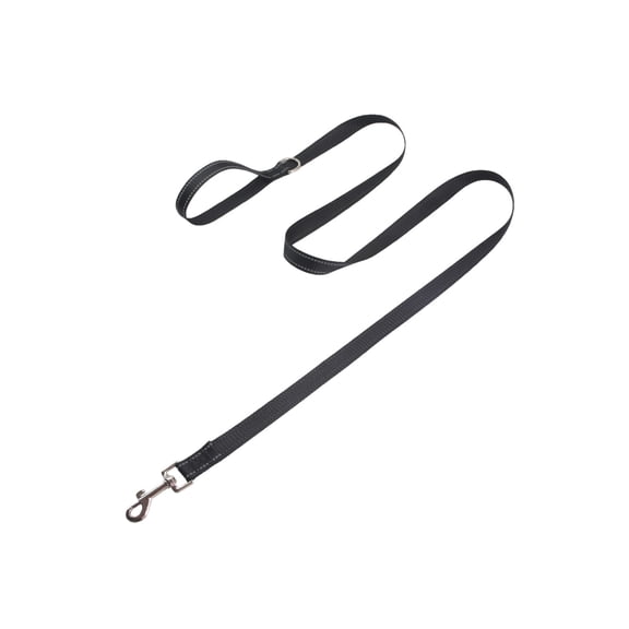 Ailezt Dog Leash 5/6 FT Sturdy Odor Proof Dog Leashes With Strong Metal Hooks Fits Small Medium Or Large Dogs (Black 5FT 3/4 Inch Width)