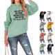 thumbnail image 4 of Sudadera con capucha de manga larga con cordón, holgada, cómoda, diseño de patrón de letras, sudadera de poliéster para mujer para uso diario, 4 of 6