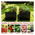 thumbnail image 6 of 2 Pack 8x4x2ft Metal Galvanized Raised Garden Bed,Galvanized Planter Boxes Set or Vegetables Flowers Ground Planter Box,Black, 6 of 8