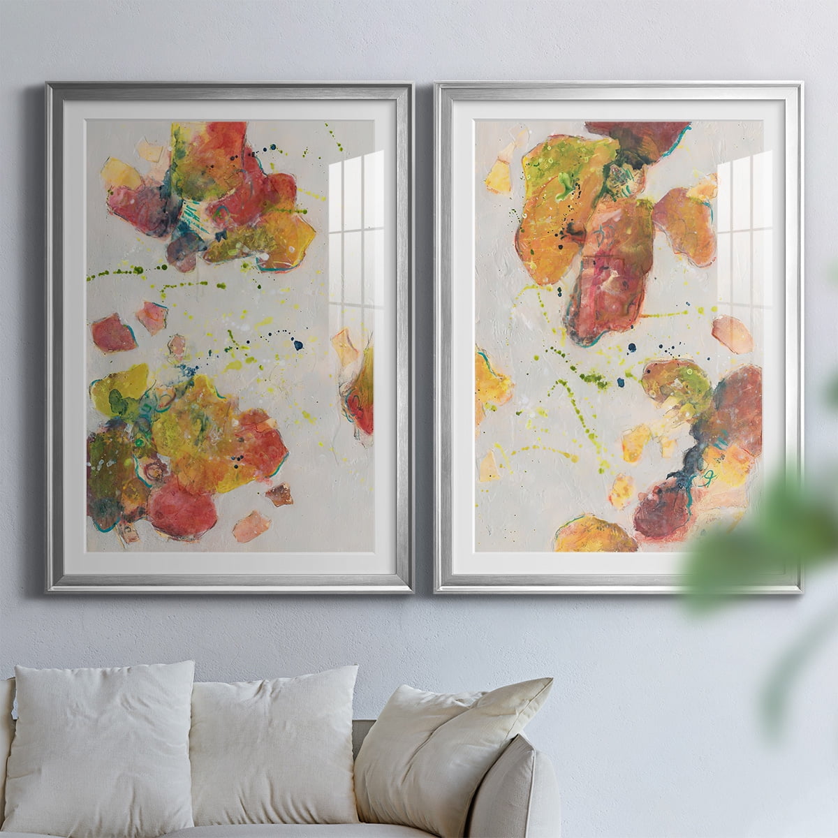 Wexford Home Attracting Love I Premium Framed Print, 18.5" x 24.5" - Ready to Hang, Silver (Set of 2)