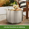 thumbnail image 3 of Mainstays 19.5" Smokeless Stainless Steel Wood Burning Fire Pit with Lid and Protective Cover, 3 of 9