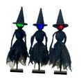 thumbnail image 3 of Witch Figurines Halloween Decoration with Stand Lighted Statues Handcrafted Primitive Design for Fireplace Desktop, 3 of 9