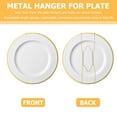 thumbnail image 3 of CATIEBYE hanging wall plates Spring Wall Plate Hangers Golden Iron 4pcs, 3 of 6
