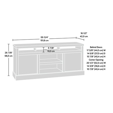 Sauder - Cannery Bridge TV Credenza - Mystic Oak