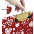 thumbnail image 4 of FMSHPON Valentine's Day Red Heart Clipboard Hardboard Wood Nursing Clip Board and Pull for Standard A4 Letter 13x9 inches, 4 of 6
