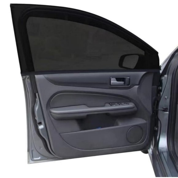 Funda de malla para ventanilla de coche, paquete de 2 unidades para ventana delantera