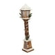 thumbnail image 2 of Farol navideño, luz nocturna, farola de madera para repisa de chimenea, iglesia de invierno Marrón, 2 of 6