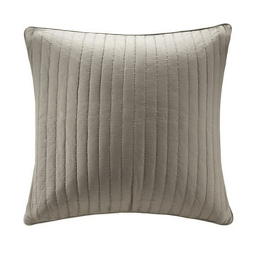 Cotton Quilted Euro Sham Taupe Euro Sham