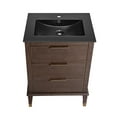 thumbnail image 2 of Swiss Madison SM-BV390MB Hugo 24" Free Standing Single Basin Vanity Set - Brown Oak /, 2 of 6