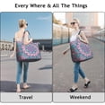 thumbnail image 4 of Healing Ornament Mala Duffel Trippy Artistic Abstract Weekender Bag with Geometric Design, Meditation Space Focused, 4 of 5