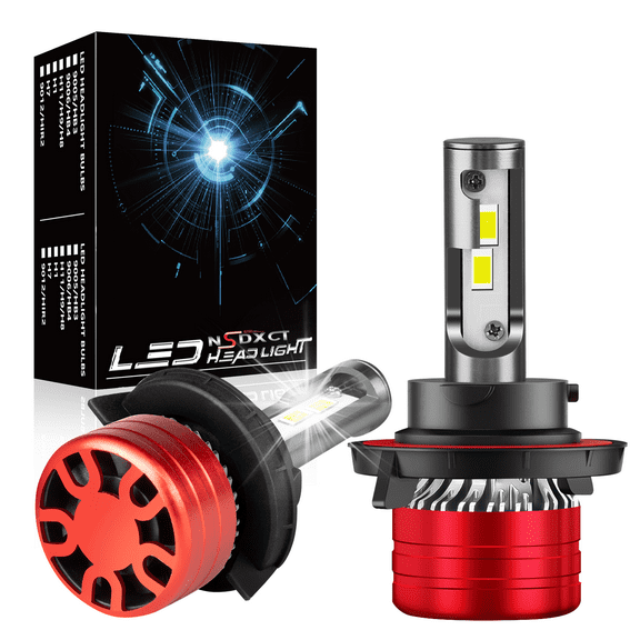 NSDXCT for Dodge Ram 1500 2500 3500 2006-2009 Headlights 9008/H13 LED Light High and Low Beam Bulbs