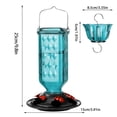 thumbnail image 3 of Hanging Plastic Hummingbird Feeder, Diamond Pattern Bird Feeder, Outdoor Garden Backyard Wild Bird Feeding Station, 3 of 4