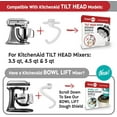 thumbnail image 4 of KneadAce Compatible Time Saving Stand Mixer Attachments with Hooks Mixer, Gray, 4 of 9