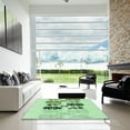 thumbnail image 7 of Ahgly Company Machine Washable Indoor Square Transitional Mint Green Area Rugs, 6' Square, 7 of 7