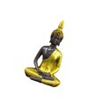 thumbnail image 1 of Statue de Bouddha Assis Thaï Méditant Chance Richesse 5.5 Pouces pour Décoration Cadeau, 1 of 9