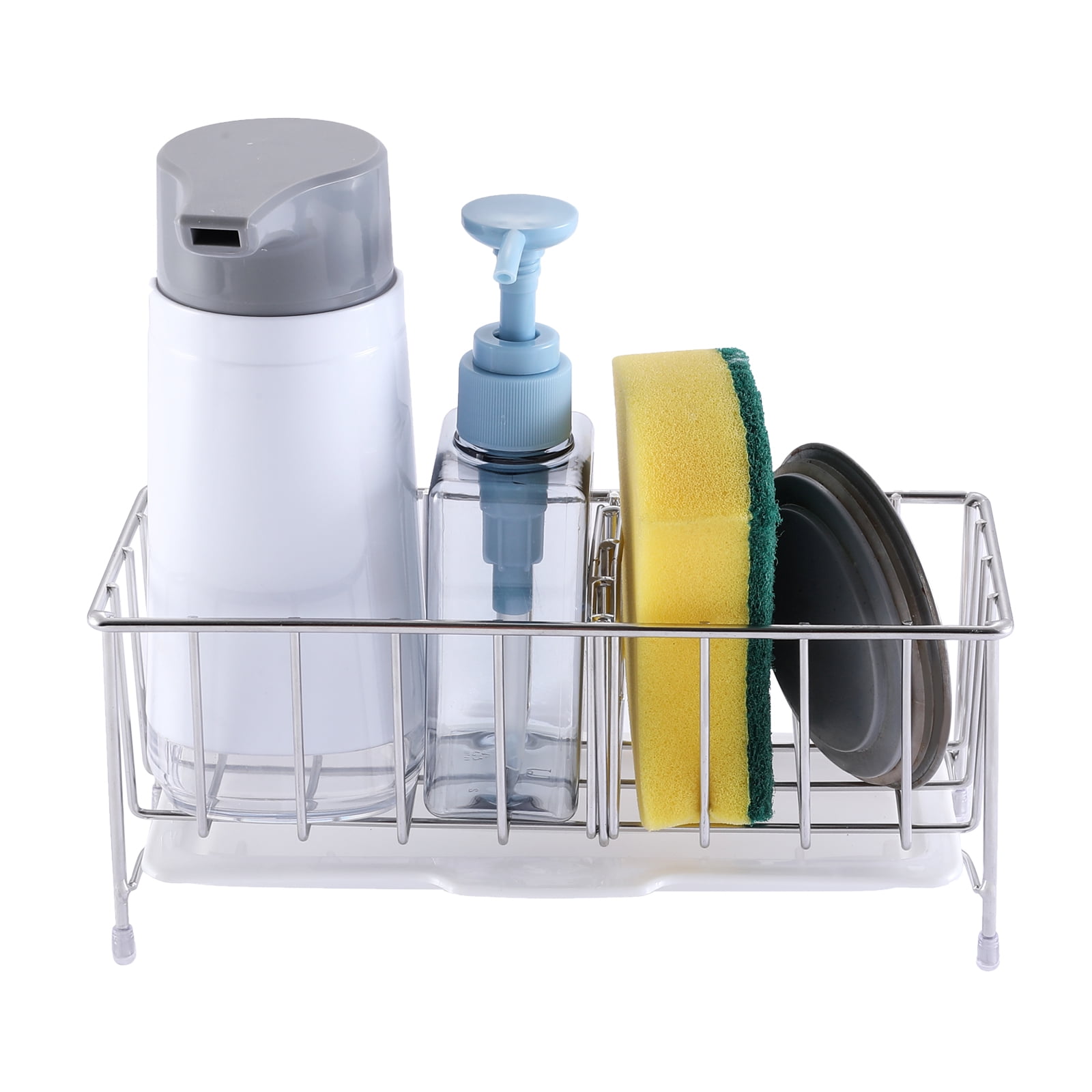 Kitchen Sink Caddy, Sponge Holder for Kitchen Sink, Stainless Steel Sink Organizer for Soap