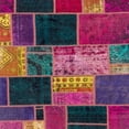 thumbnail image 1 of Ahgly Company Indoor Square Abstract Mauve Taupe Purple Patchwork Area Rugs, 8' Square, 1 of 6