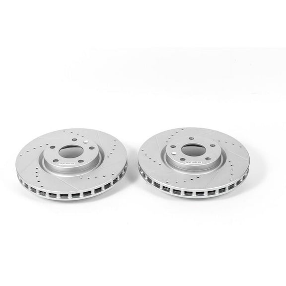 Front Brake Rotor Set - Compatible with 2014 - 2019 Chevy Corvette Stingray 2015 2016 2017 2018