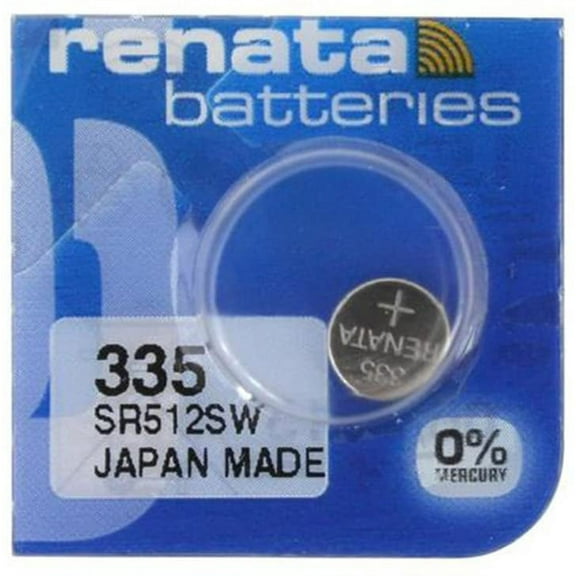 Renata 5X 335 Or SR512SW Watch Battery Swiss Made Silver Oxide 1.5 V Also SB-AB, 280-68, V335, 622