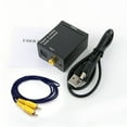 thumbnail image 3 of MasteelfCA Digital to Analog Audio Converter Audio Switch Box Optical to RCA AV Switcher Selector Box Coaxial Toslink Audio Converter (Black), 3 of 7