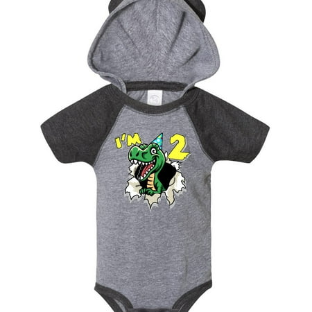 

Inktastic I m 2 Dinosaur Gift Baby Boy or Baby Girl Bodysuit