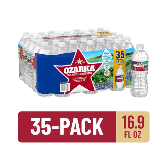 Ozarka Spring Water, 16.9 fl oz Plastic Bottles , 35-Pack