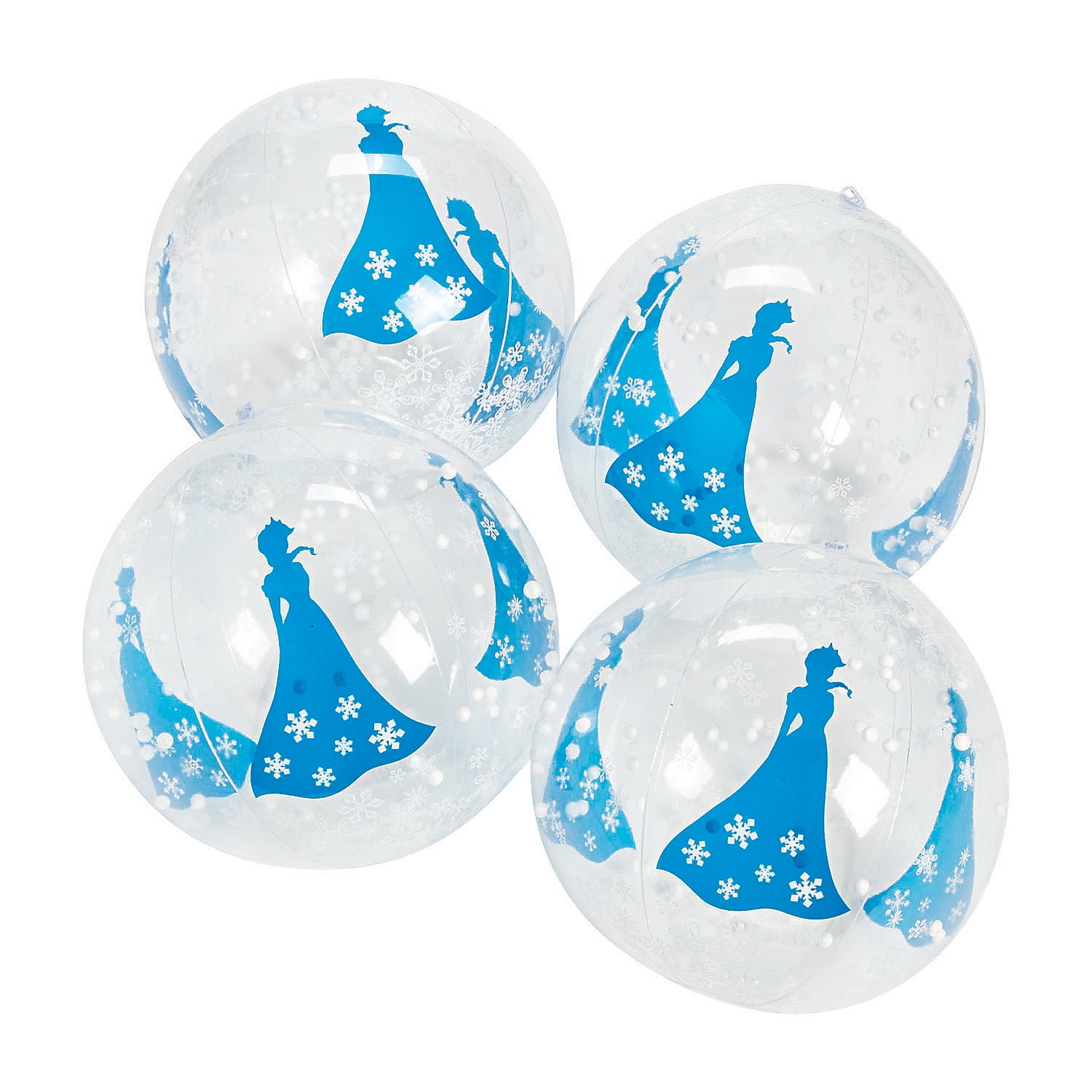 Inflatable Winter Princess Snow Globe Be Party Favors 12 Pieces